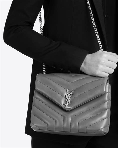 ysl loulou bag grey|ysl loulou bag review.